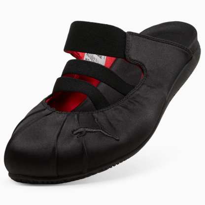 Speedcat Mule Satin Women's Sneakers - PUMA Black-For All Time Red - 8