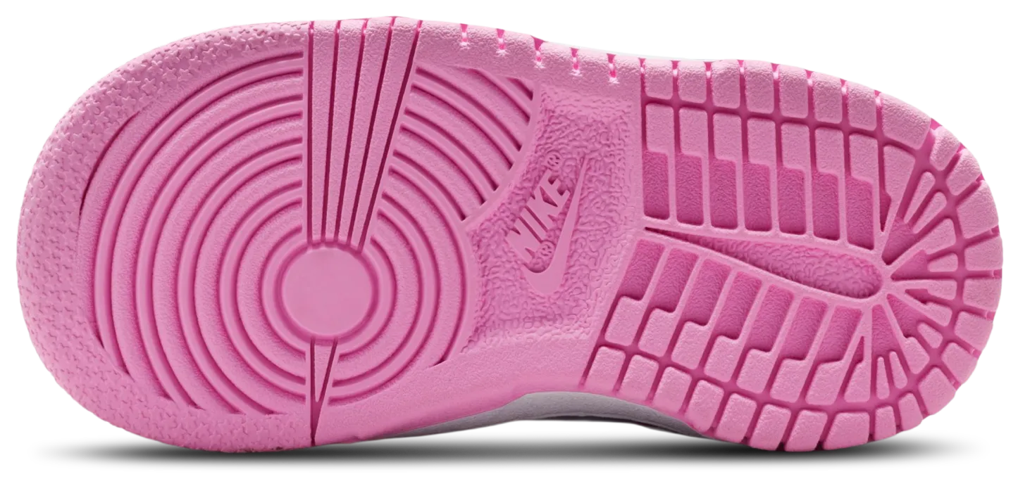 Nike Dunk Low N 童款 - White/Pink Rise - Image 5