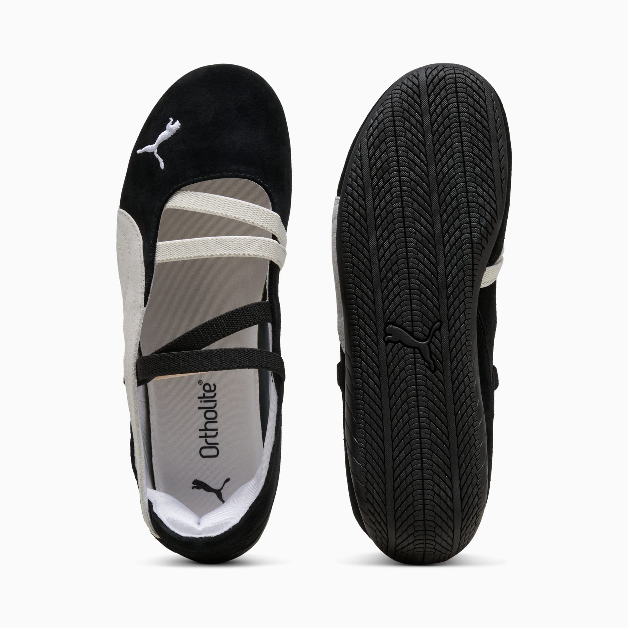 Speedcat Ballet Suede Big Kids' Sneakers - PUMA Black-PUMA White-Warm White - 6