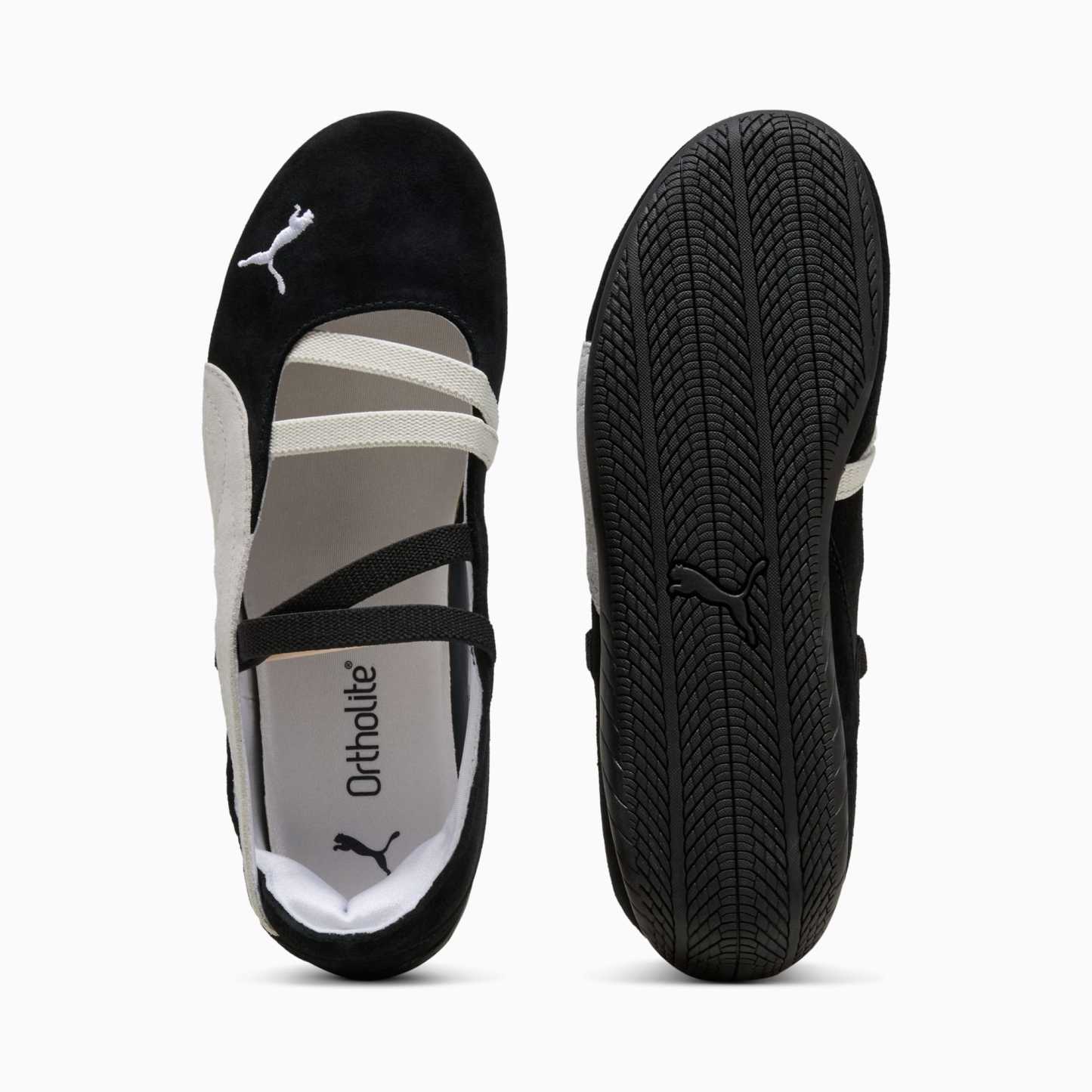 Speedcat Ballet Suede Big Kids' Sneakers - PUMA Black-PUMA White-Warm White - 6