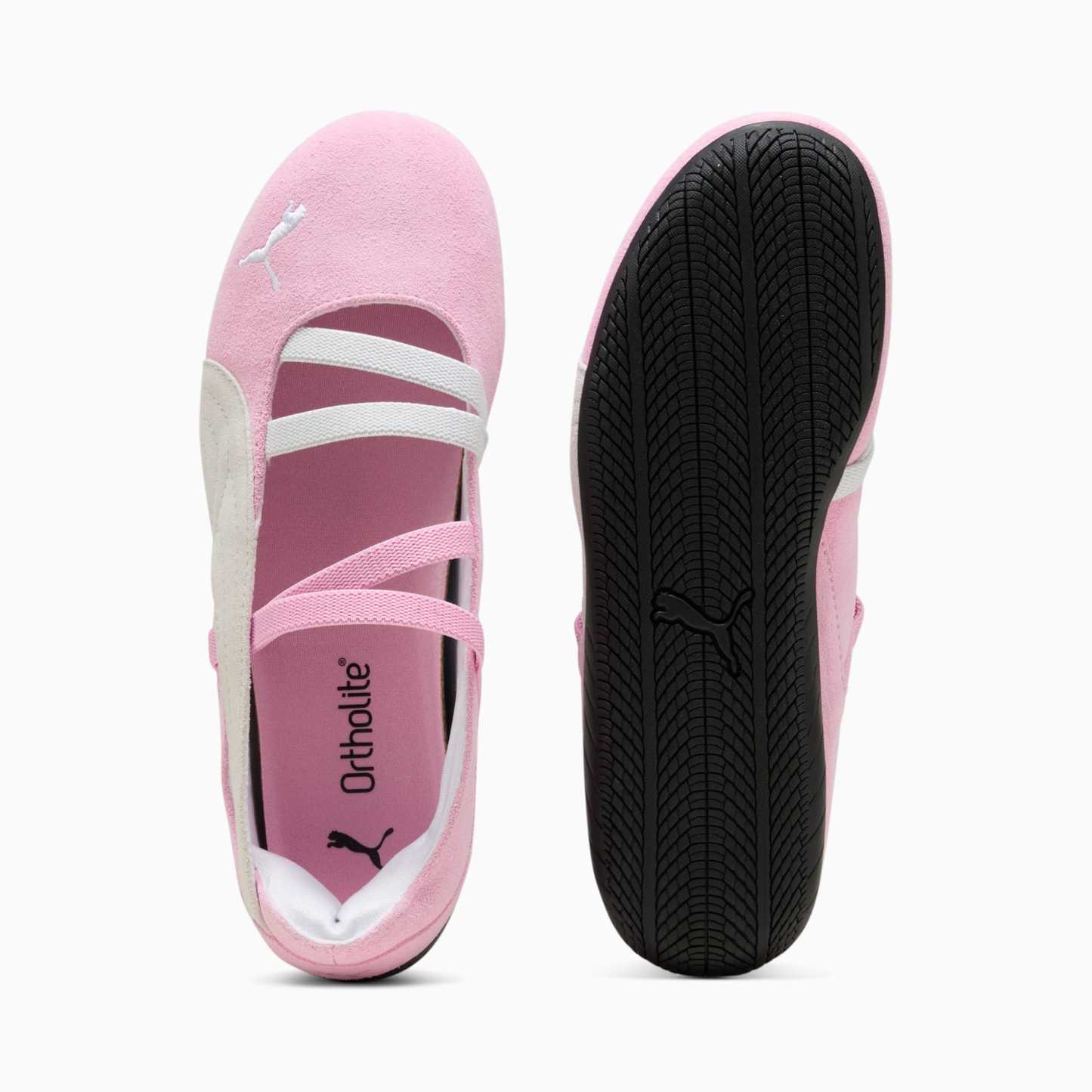 Speedcat Ballet Suede Big Kids' Sneakers - Pink Shimmer-PUMA White - 6