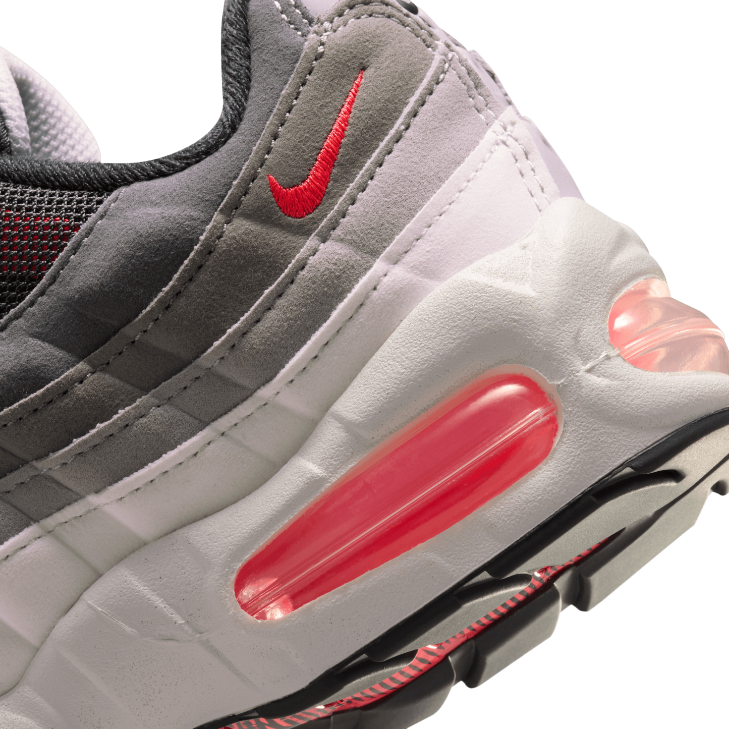 Nike Air Max 95 童款 - Anthracite/Solar Red - Image 8