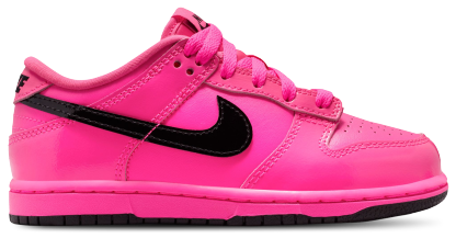 Nike Dunk Low SE 童款 - Pink Blast/Black - Image 1