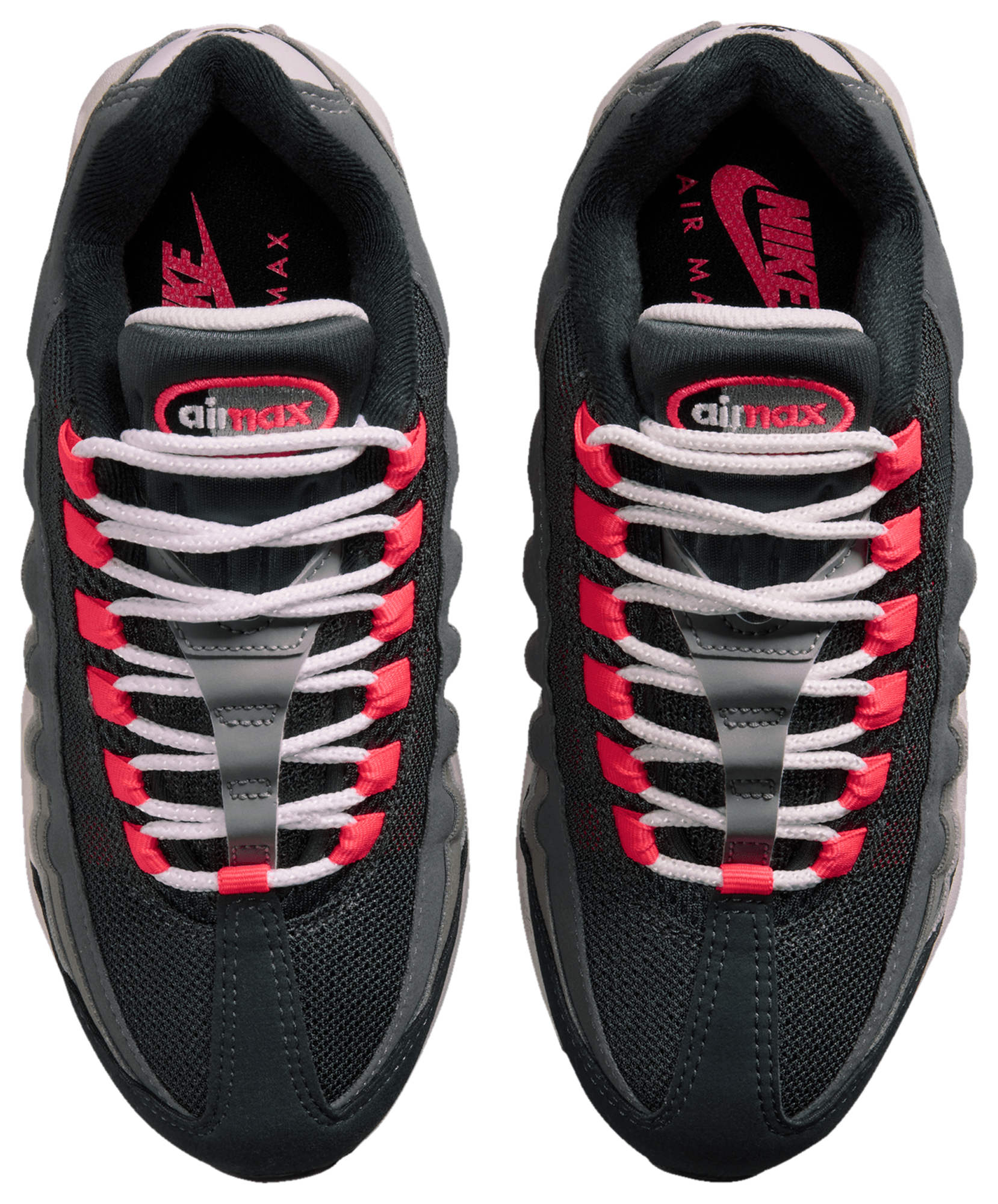 Nike Air Max 95 童款 - Anthracite/Solar Red - Image 4