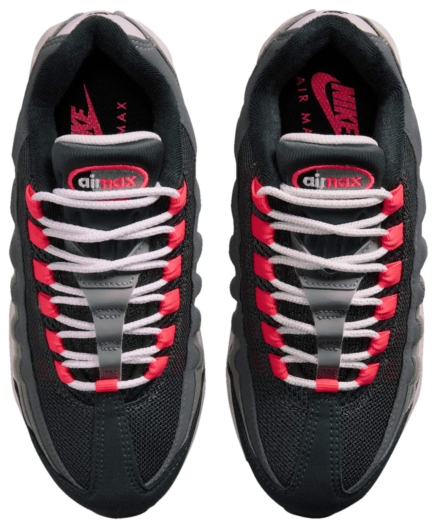Nike Air Max 95 童款 - Anthracite/Solar Red - Image 4