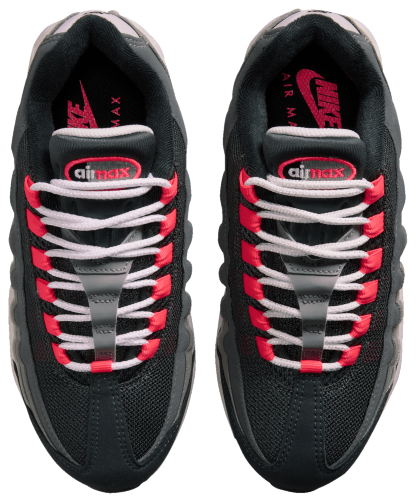 Nike Air Max 95 童款 - Anthracite/Solar Red - Image 4