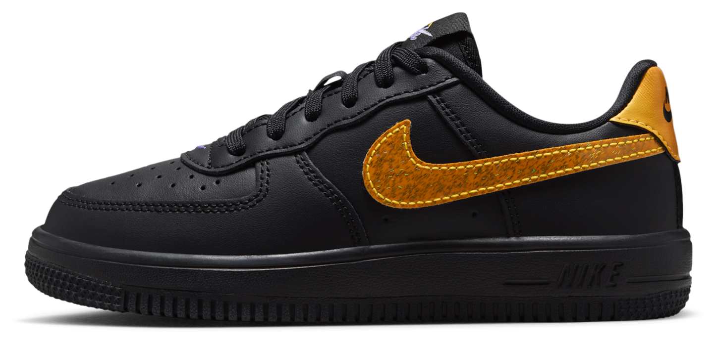 Nike Air Force 1 Low 童款 - Black/Purple - Image 2