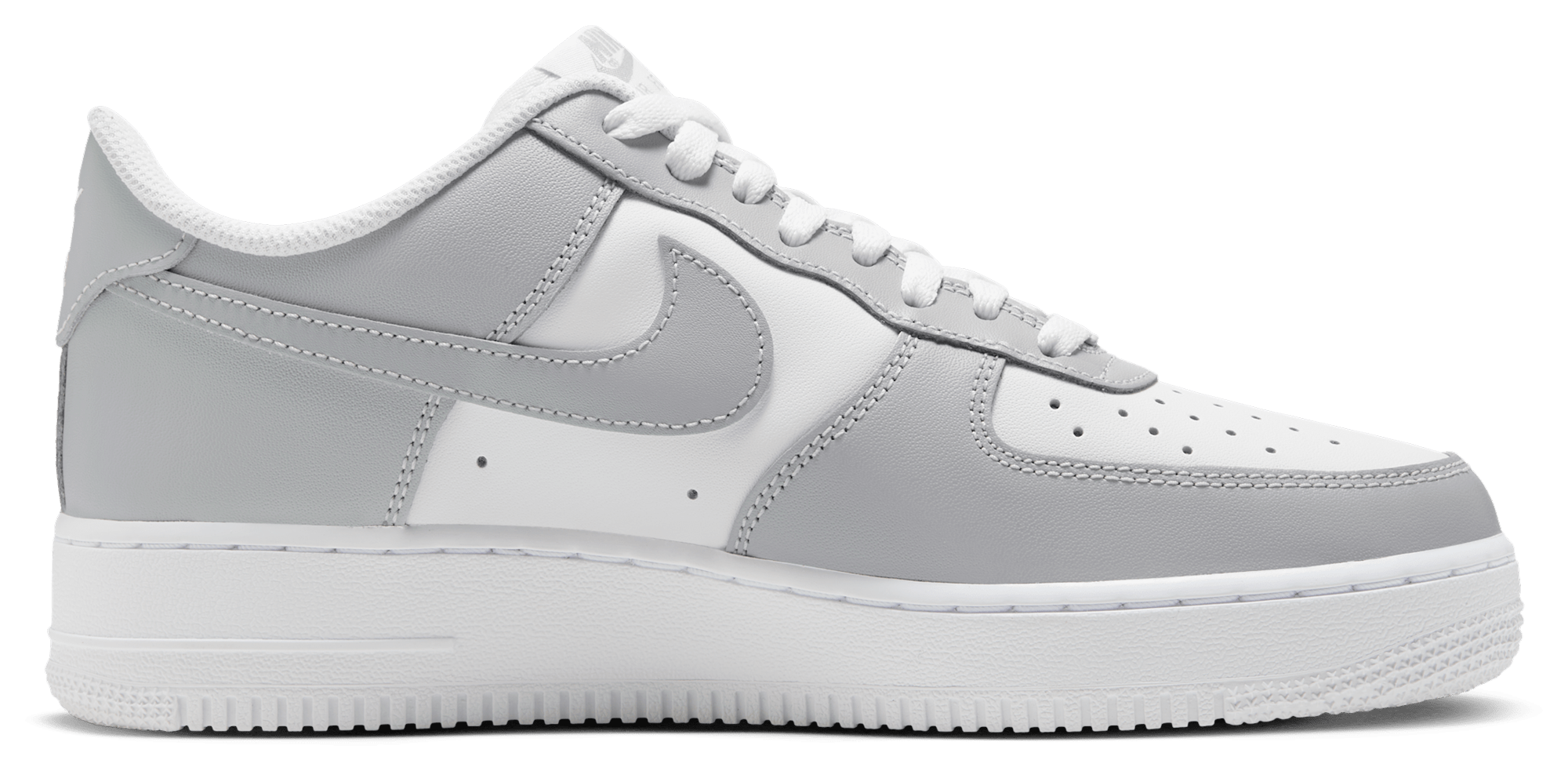 Nike Air Force 1 '07 - White/Lt Smoke Grey - Image 1