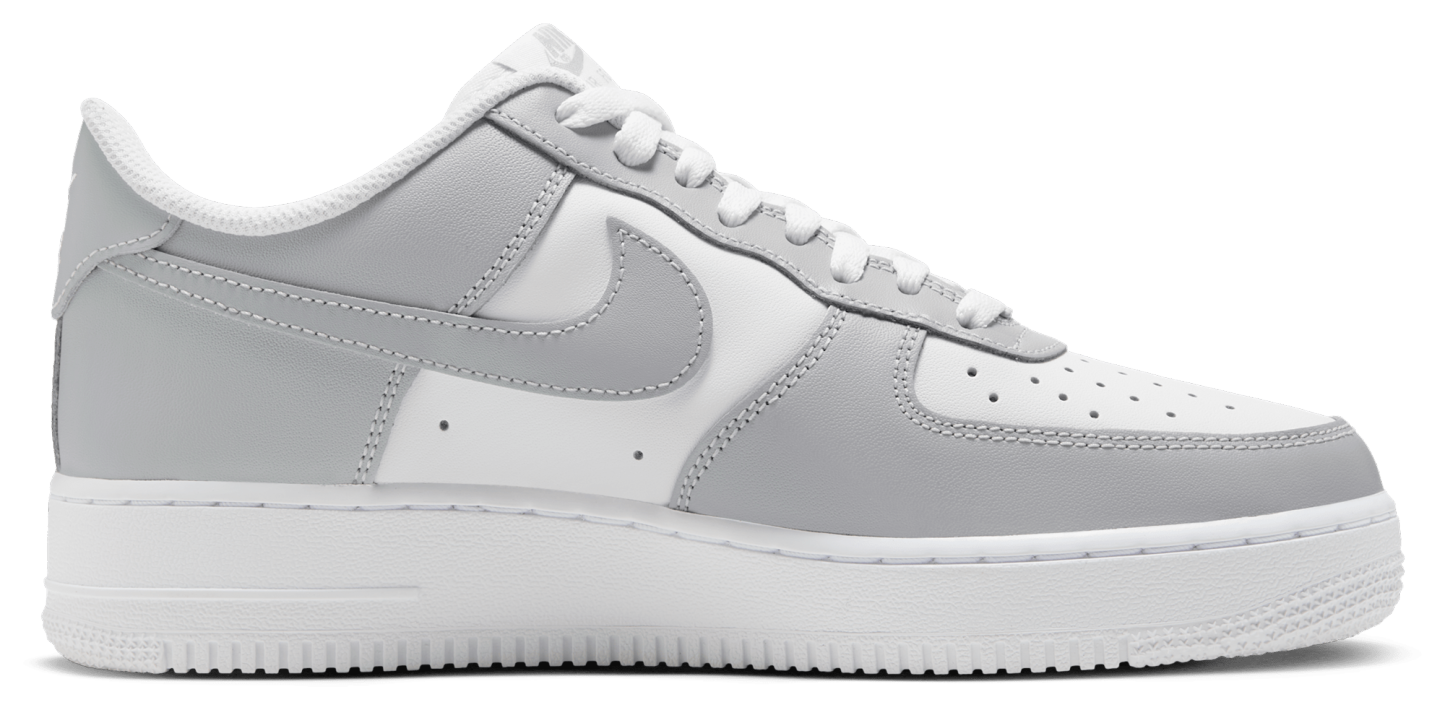 Nike Air Force 1 '07 - White/Lt Smoke Grey - Image 1