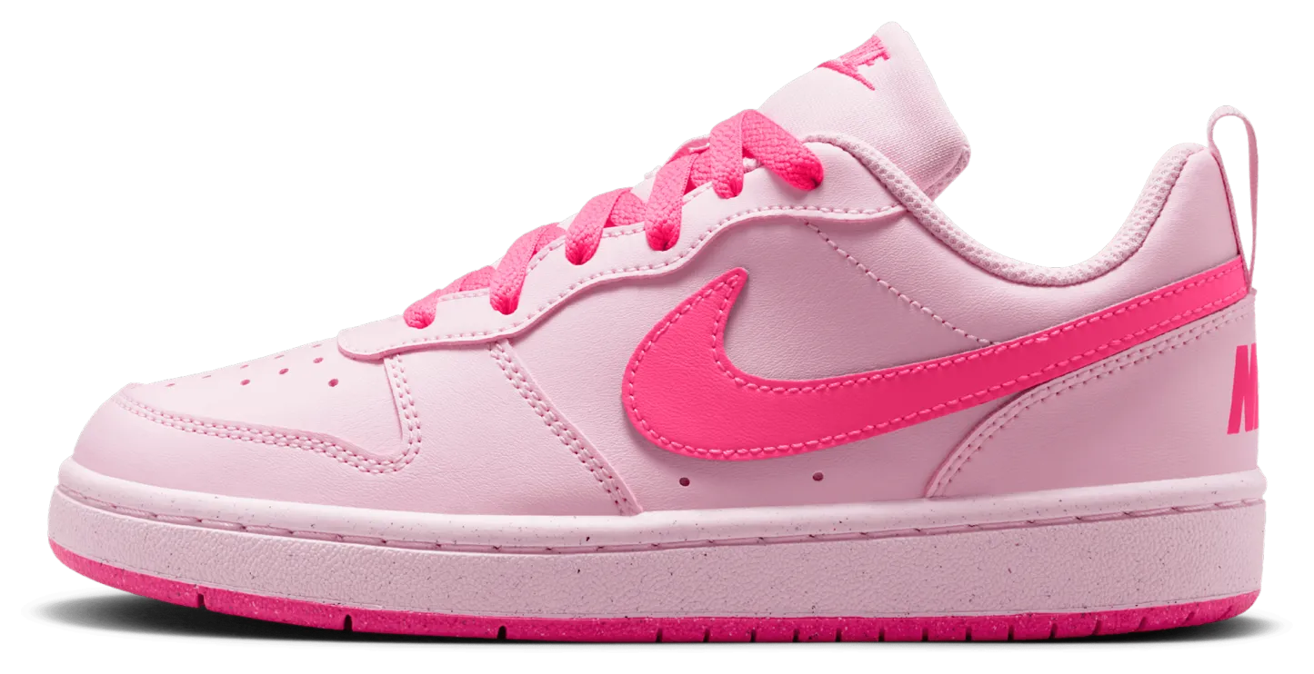 Nike Court Borough Low Recraft 童款 - Pink Foam/Hyper Pink/White - Image 2