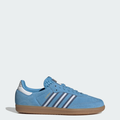 adidas Samba OG Shoes - Light Blue / Crew Blue / Cloud White - View 1