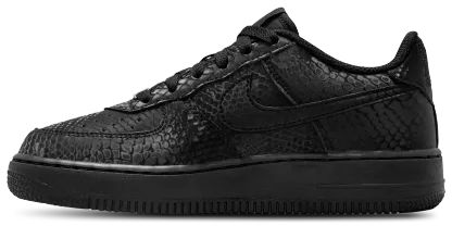 Nike Air Force 1 Low 童款 - Black/Black/Black - Image 2