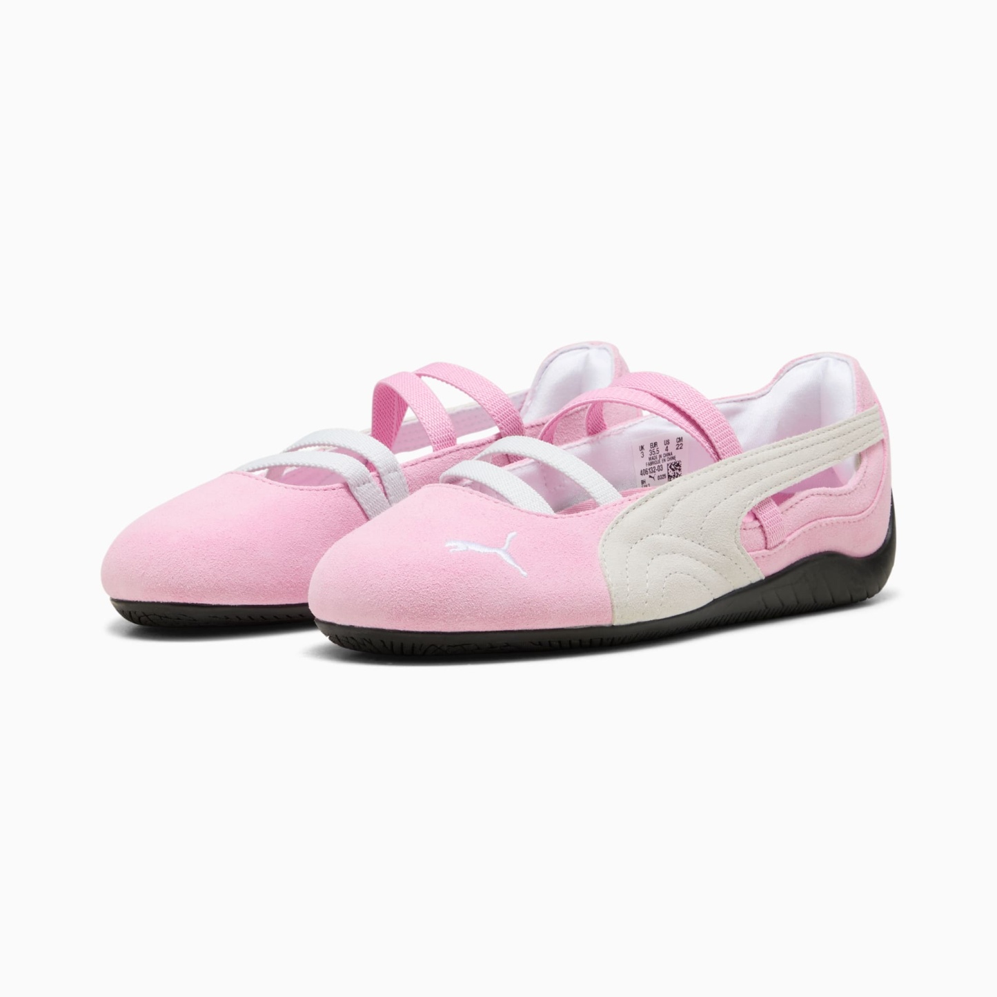 Speedcat Ballet Suede Big Kids' Sneakers - Pink Shimmer-PUMA White - 4