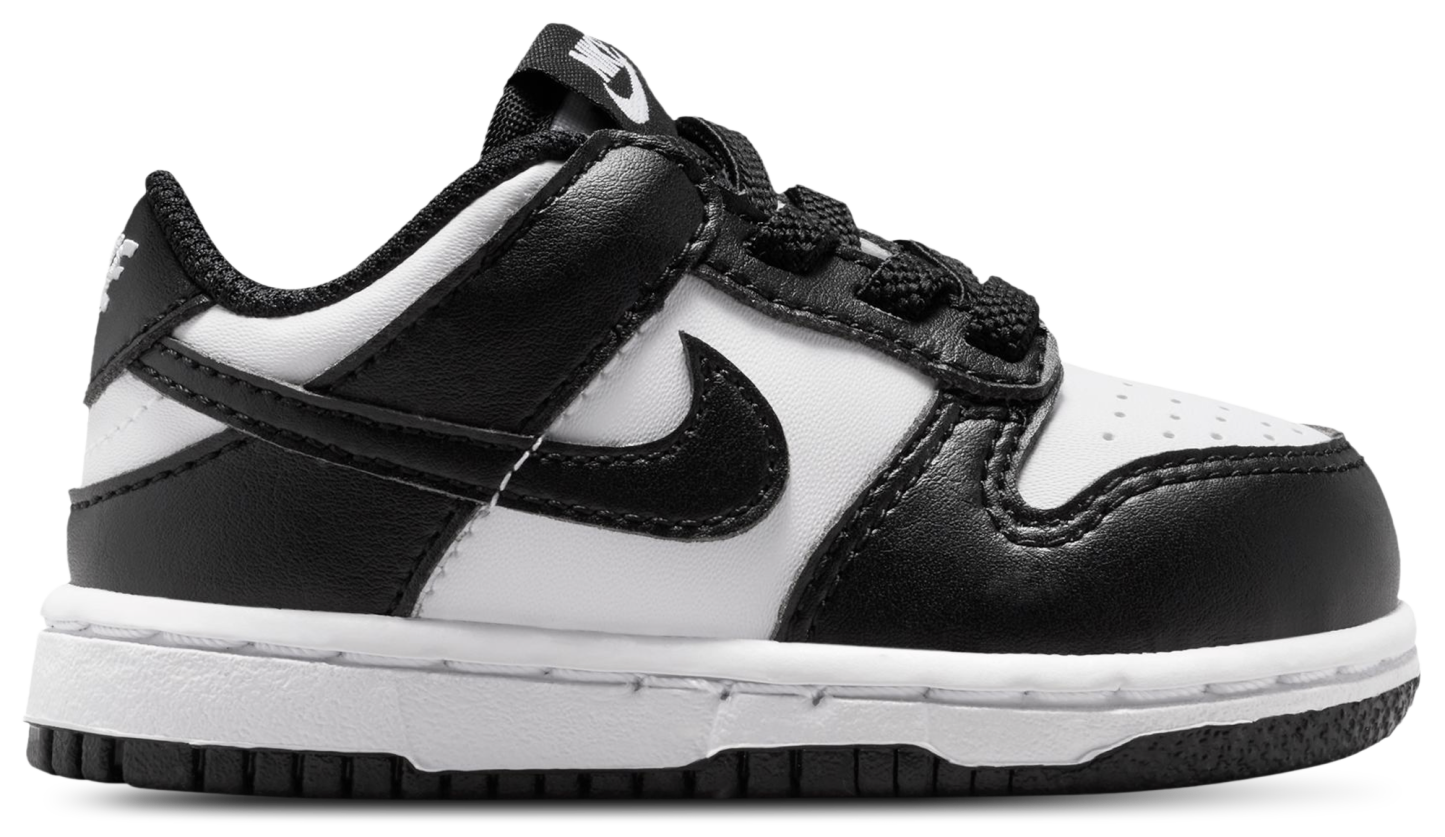 Nike Dunk Low 童款 - White/Black/White - Image 1