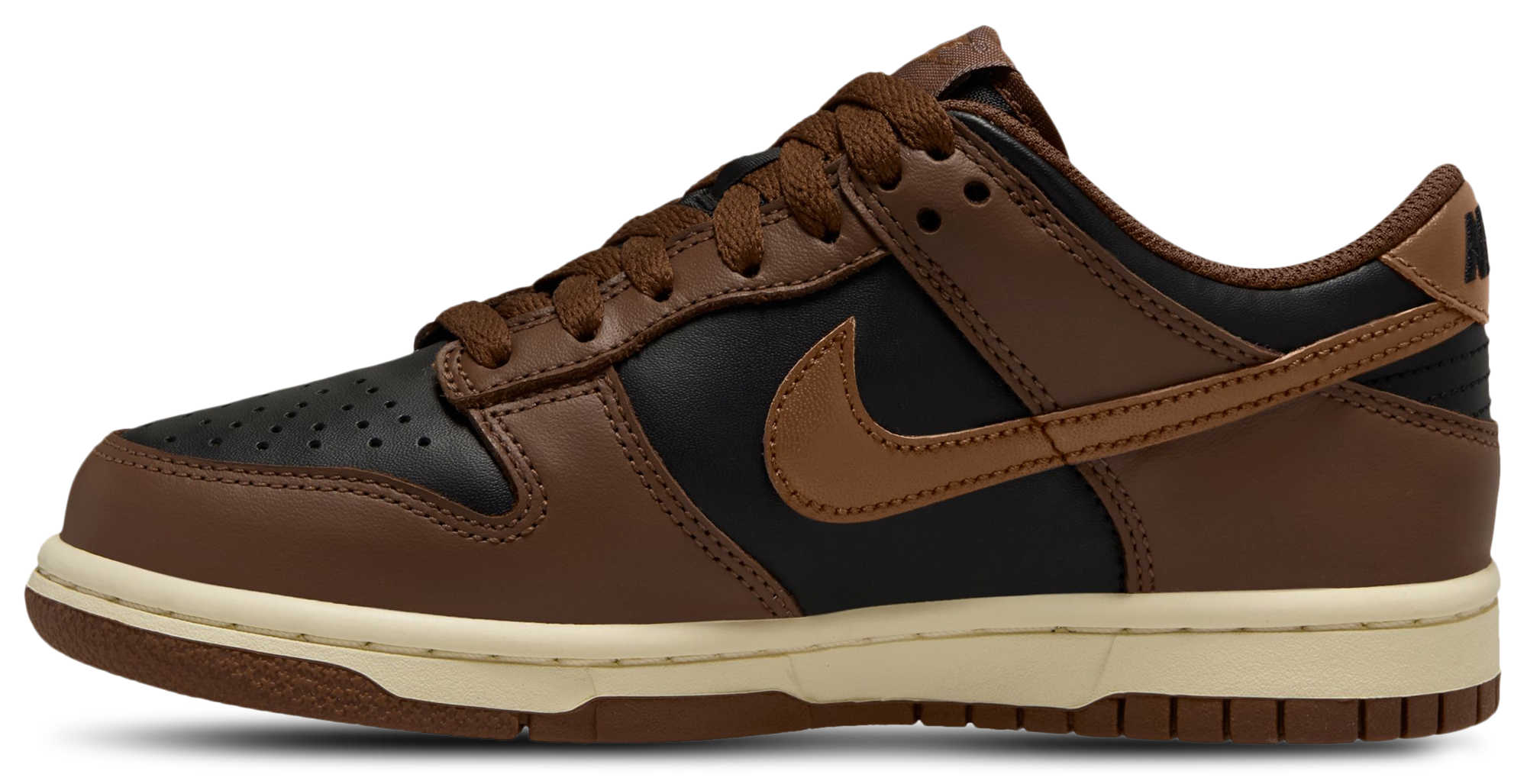 Nike Dunk Low 童款 - Black/British Tan - Image 2