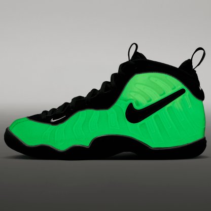 Nike Little Posite Pro 童款 - Black/White/Summit White - Image 9