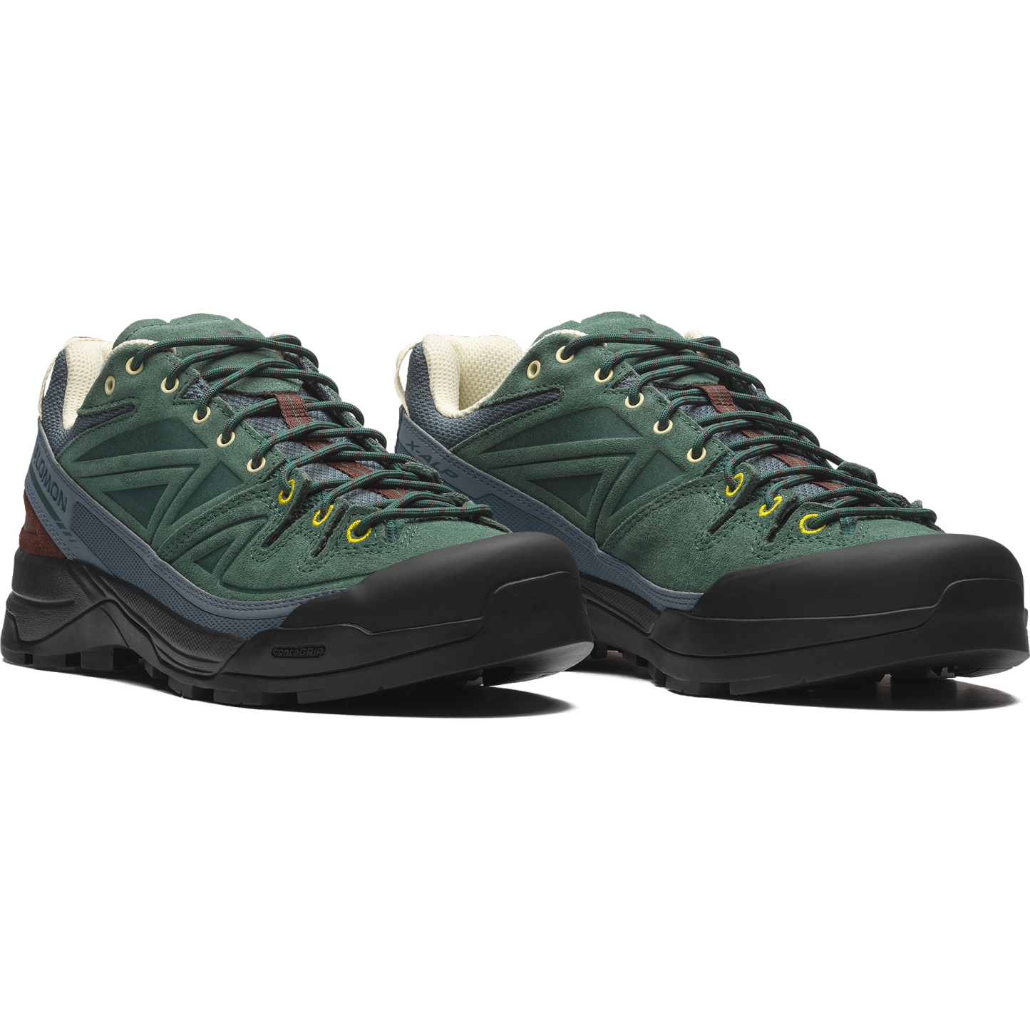 Salomon X-ALP LEATHER - Bistro Green / Stormy Weather / Black - View 3