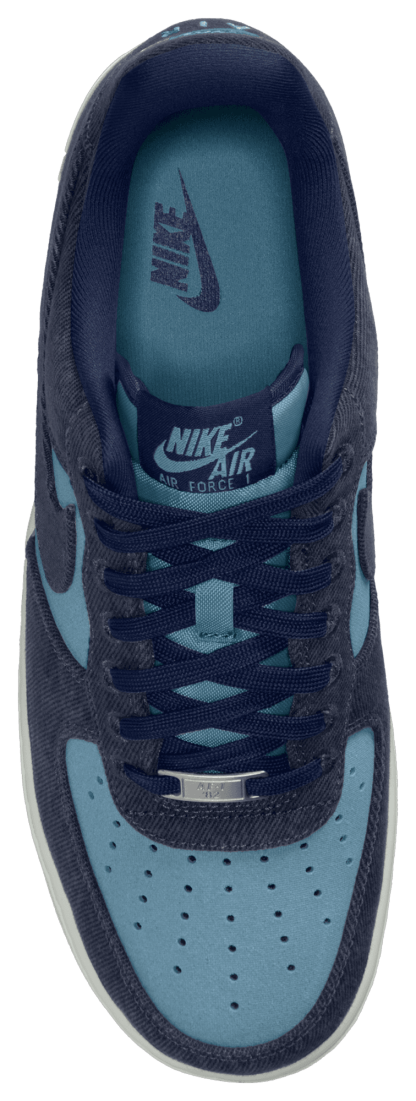 Nike Air Force 1 '07 LV8 - Summit White/Navy/Worn Blue - Image 3