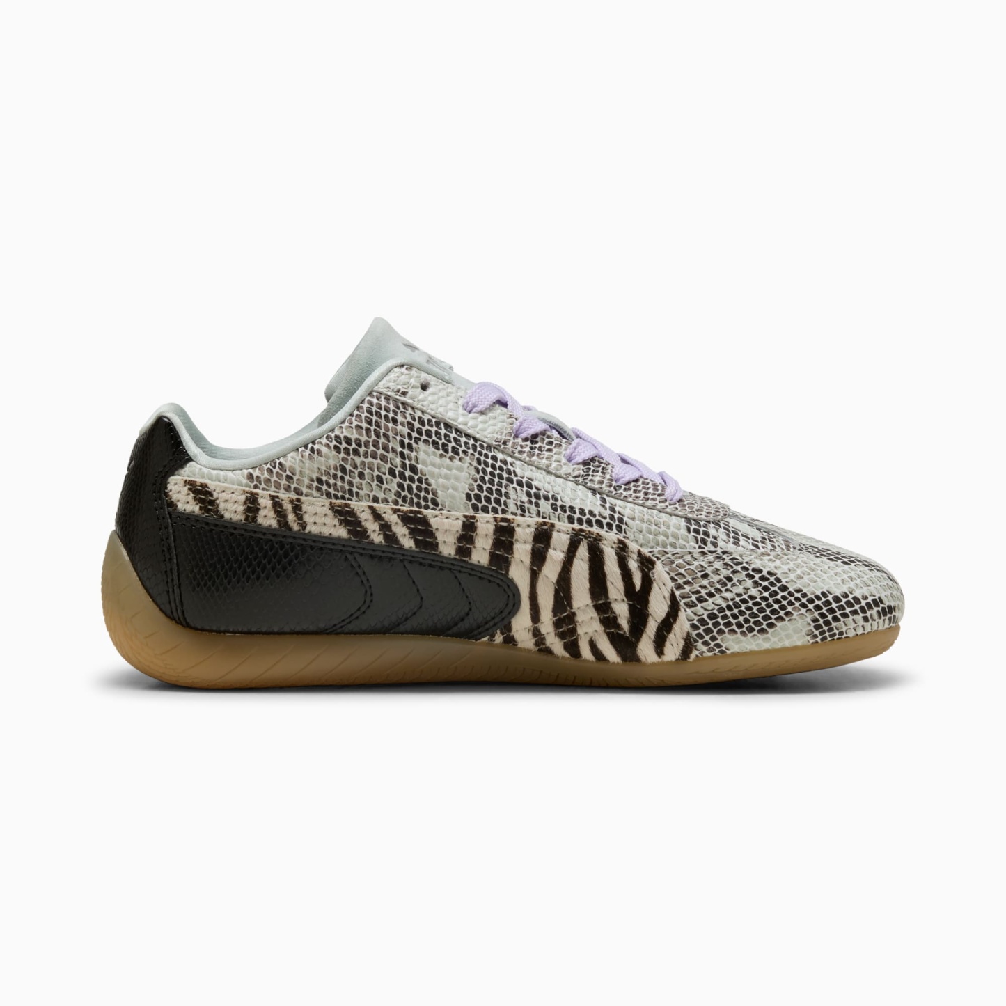 Speedcat Mixed Feel Women's Sneakers - PUMA Black-Cashew Brown-Light Lavender - 7