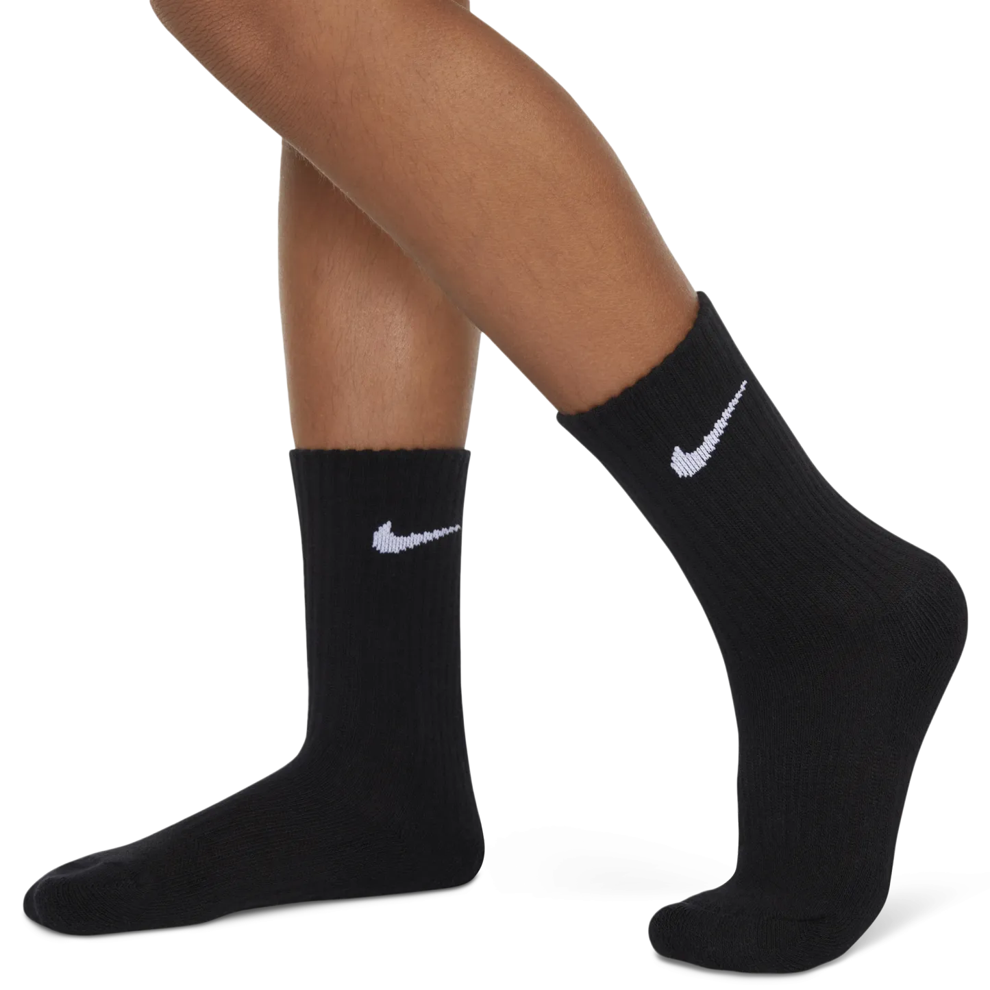 Nike 6 Pack Dri-FIT Performance Basic Crew Socks 童款 - Black - Image 3