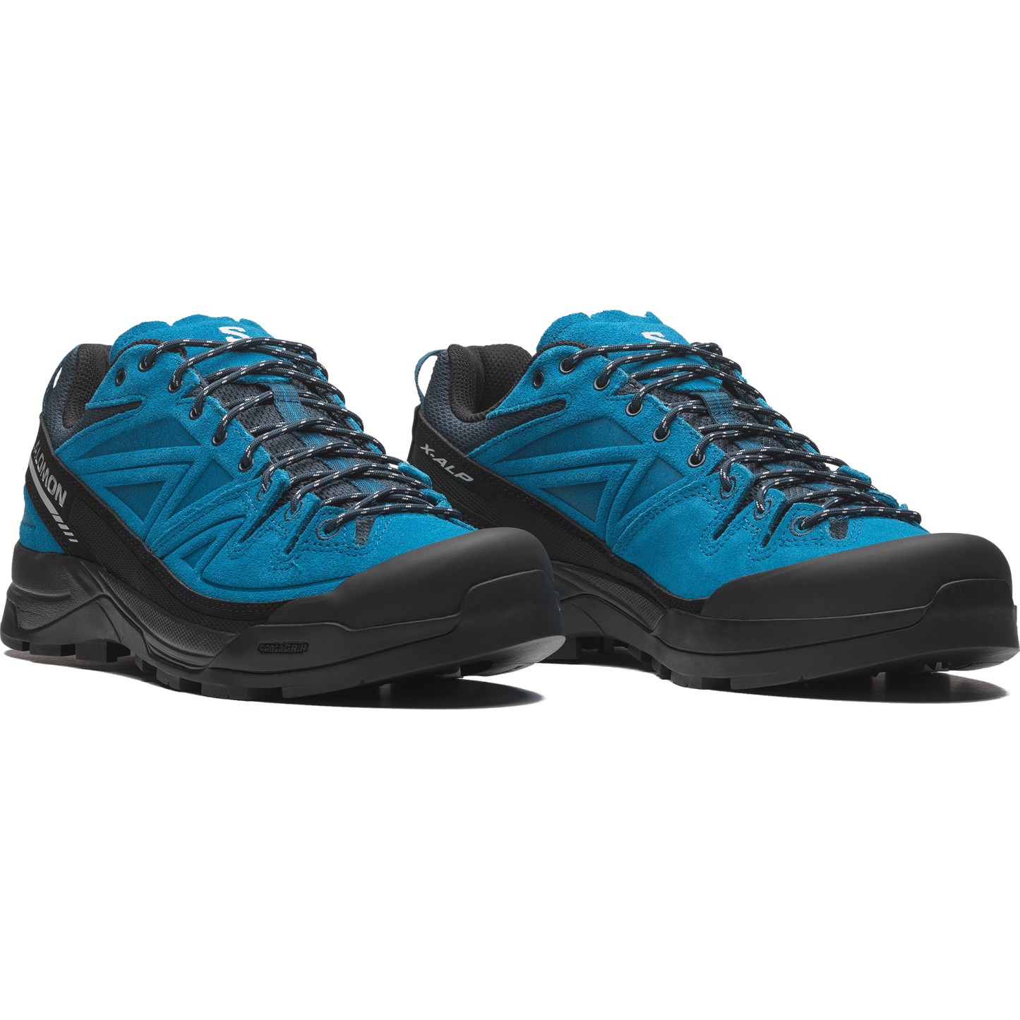 Salomon X-ALP LEATHER - Mykonos Blue / Spellbound / Black - View 3