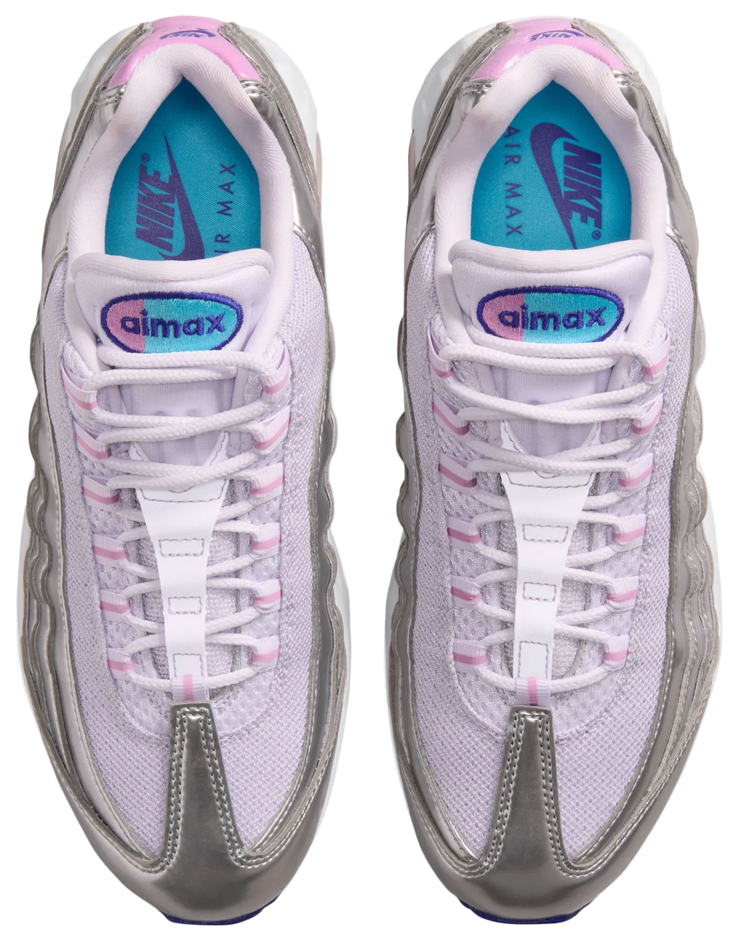 Nike Air Max 95 - White/Pink/Silver - Image 4