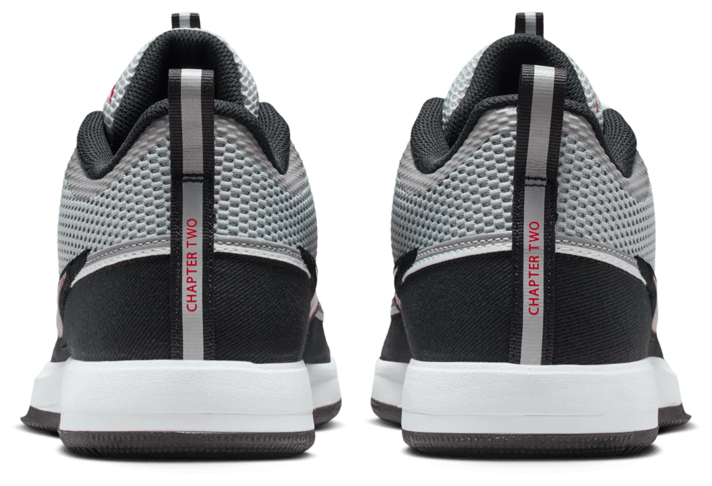 Nike Book 2 - Metallic Silver/Sport Red/Black - Image 3