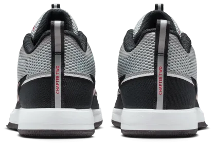 Nike Book 2 - Metallic Silver/Sport Red/Black - Image 3