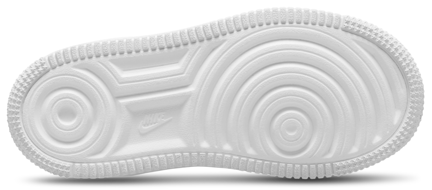 Nike Air Force 1 Low Lace 童款 - White/White - Image 4