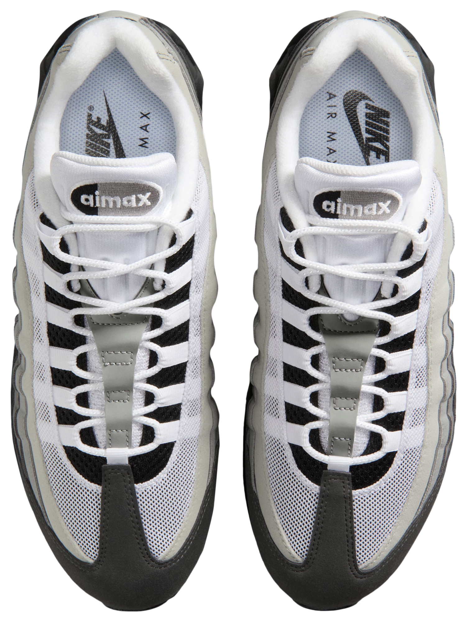 Nike Air Max 95 - Men's - Black/White/Med Ash Gray - Image 4