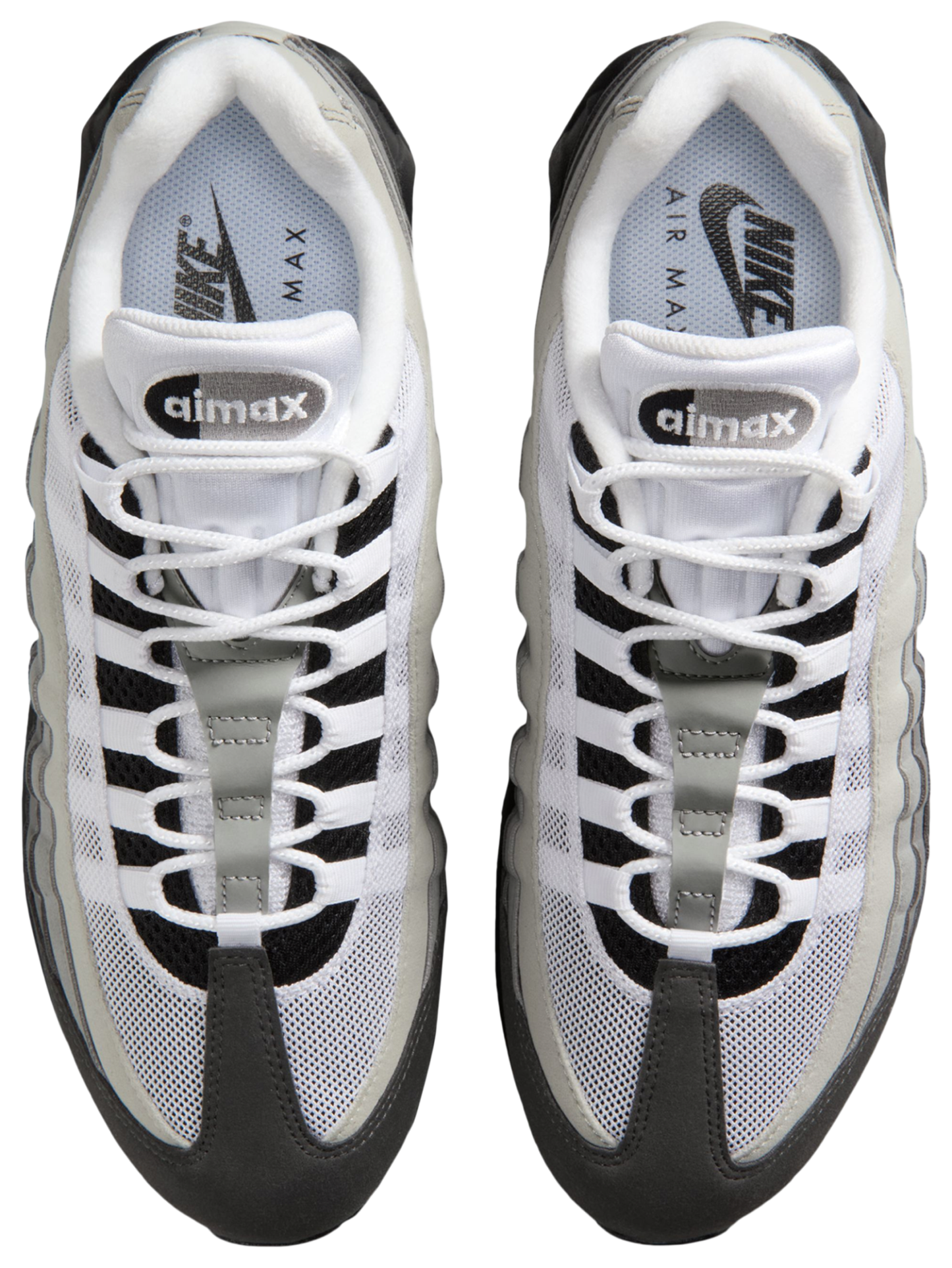 Nike Air Max 95 - Men's - Black/White/Med Ash Gray - Image 4