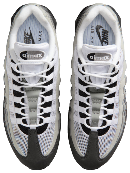 Nike Air Max 95 - Men's - Black/White/Med Ash Gray - Image 4