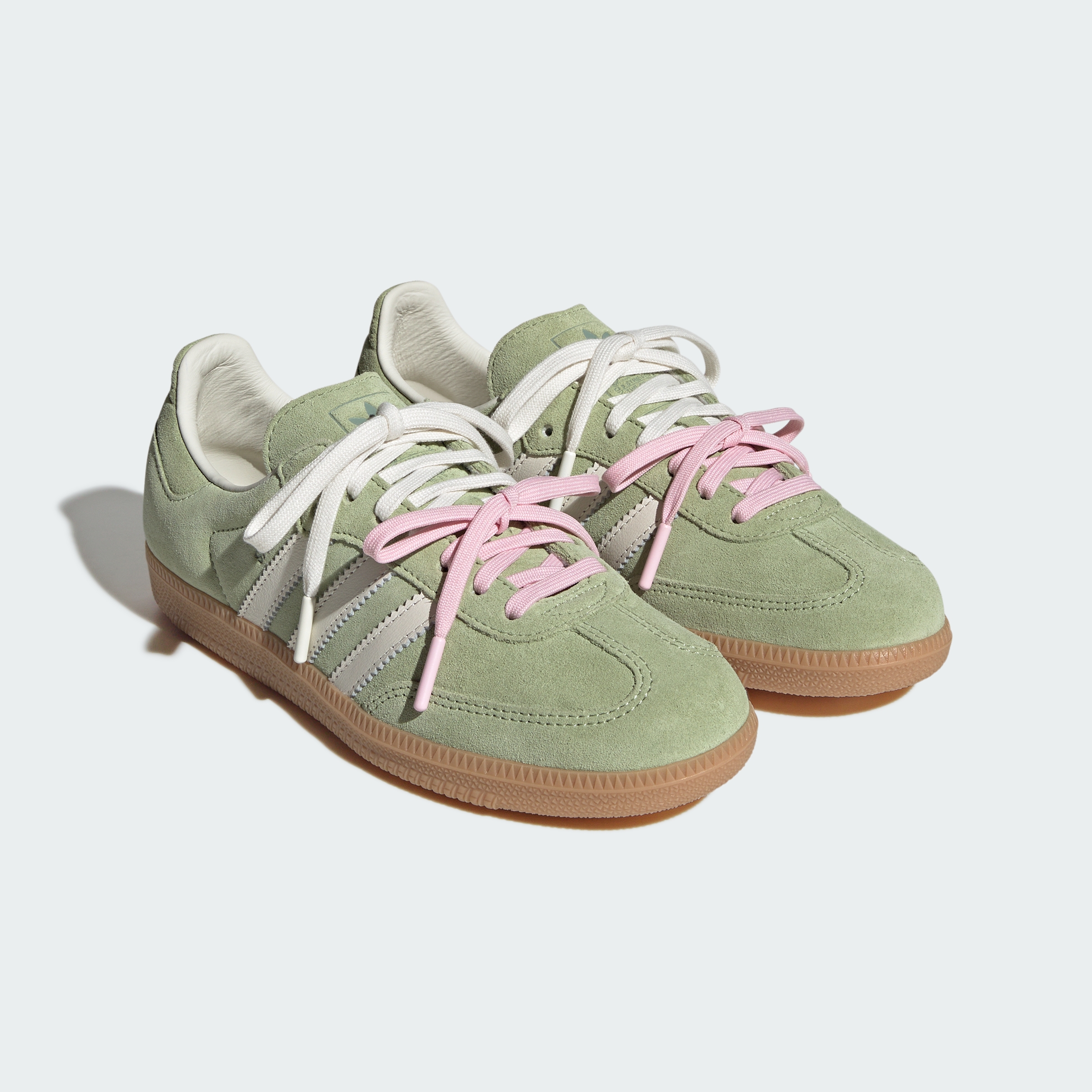 adidas SAMBA MATCHA Shoes - Magic Lime / Off White / Gum - View 2