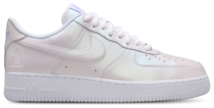 Nike Air Force 1 '07 Premium - White/Blue/Silver - Image 1