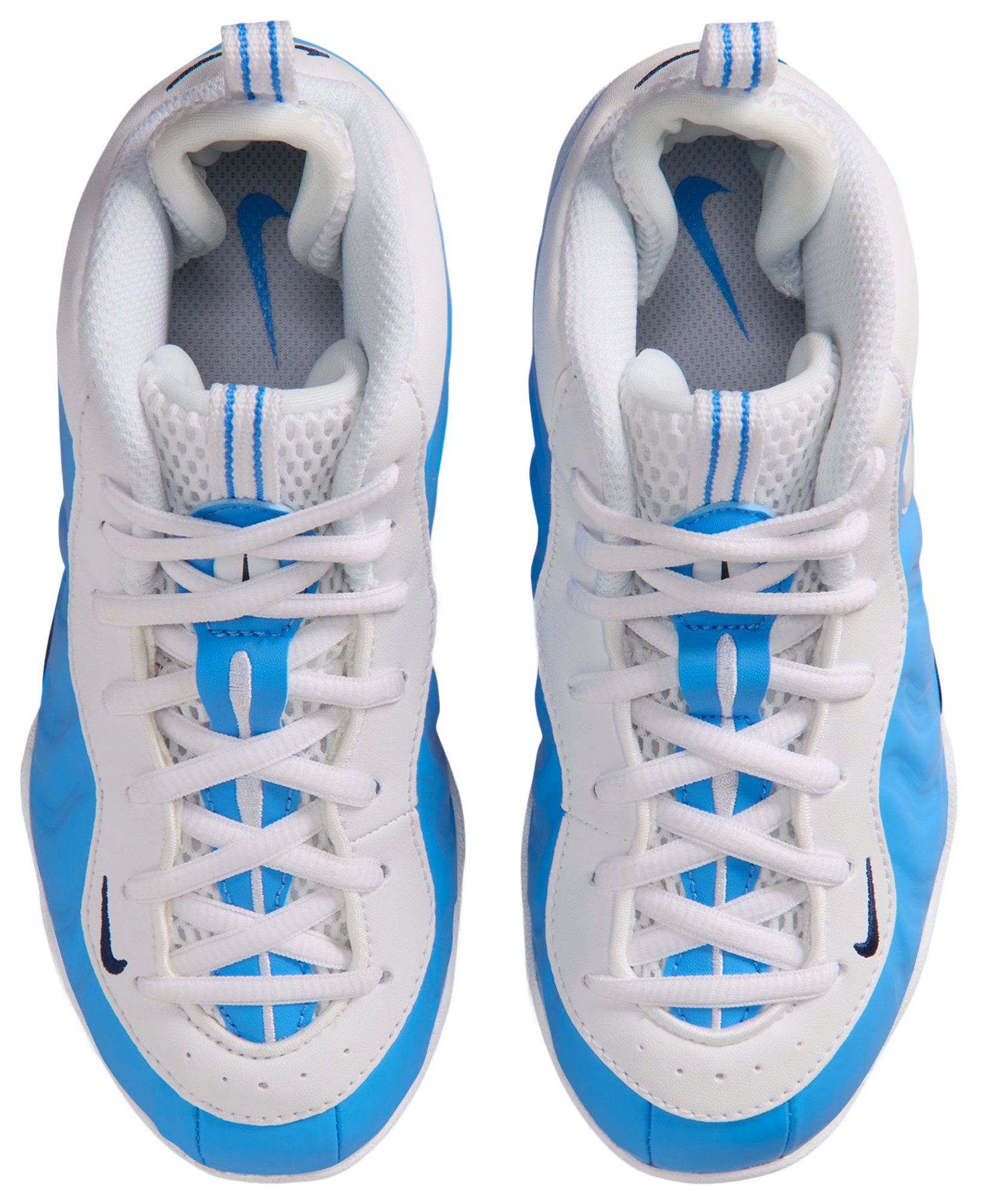 Nike Little Posite Pro 童款 - University Blue/White/Midnight Navy - Image 4