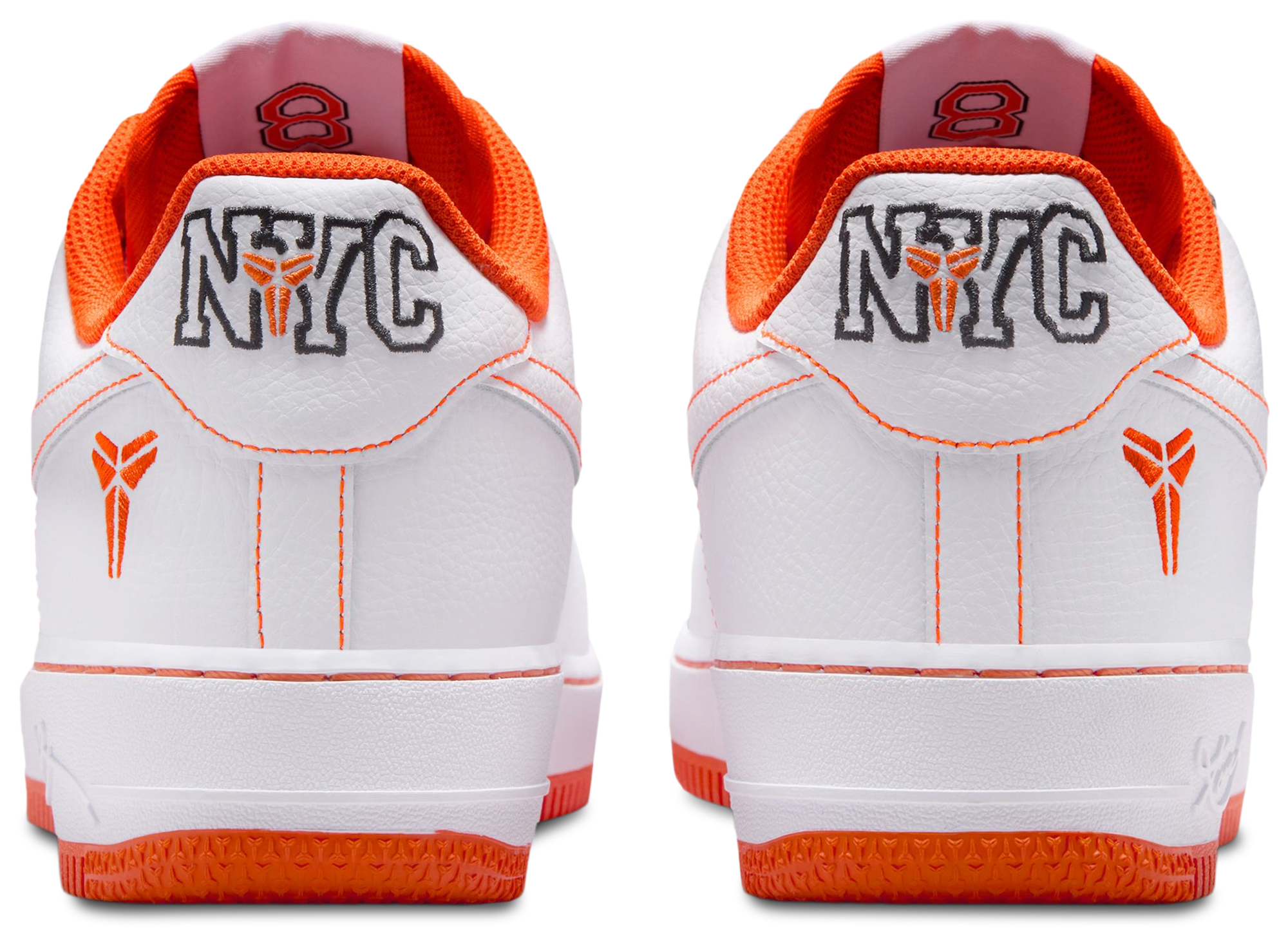Nike Air Force 1 Kobe Protro Low - White/White/Safety Orange - Image 3