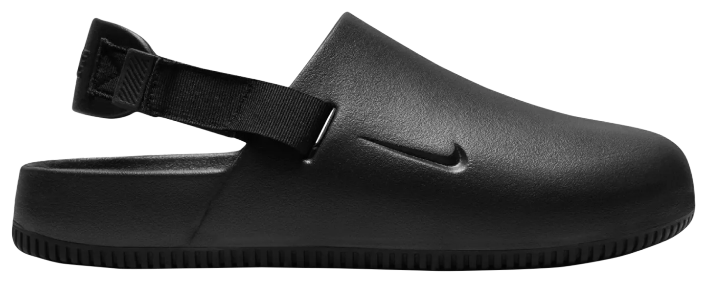 Nike Calm Mules - Black/Black - Image 2