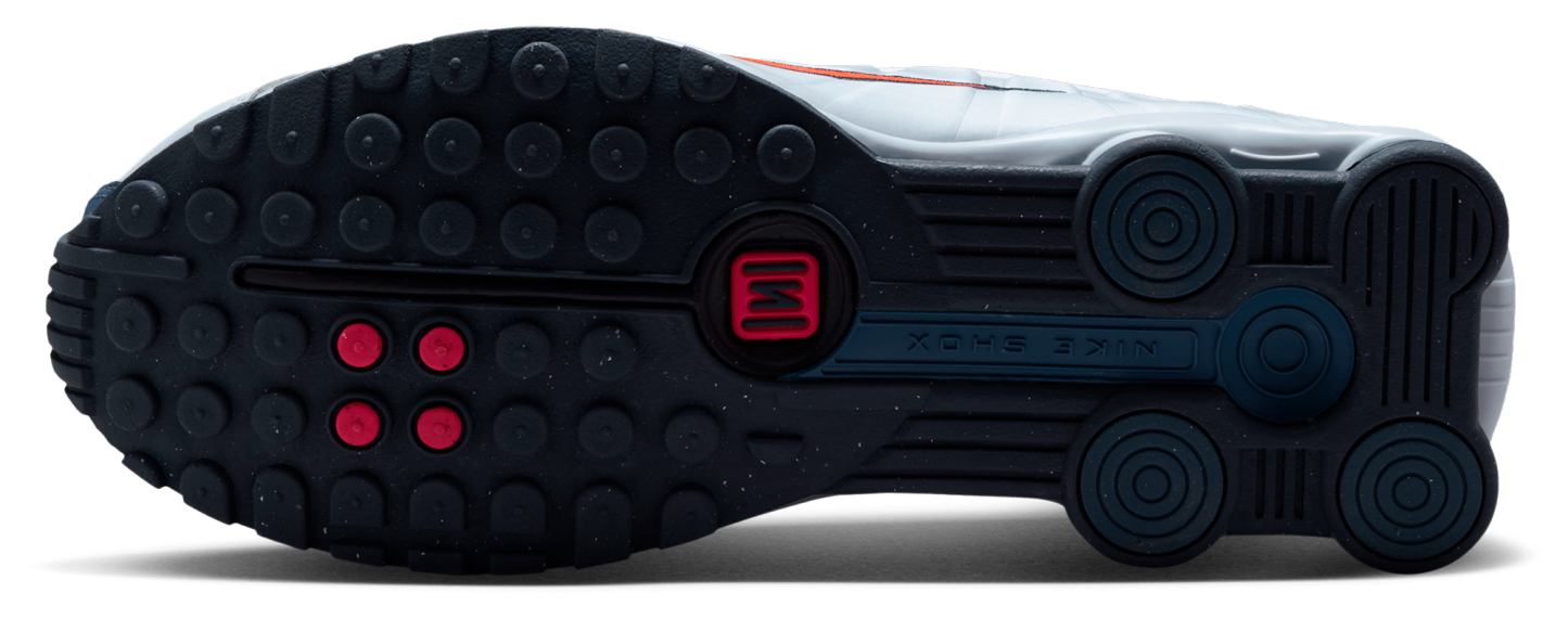 Nike Shox R4 - Bright Crimson/Football Grey/New Slate - Image 5