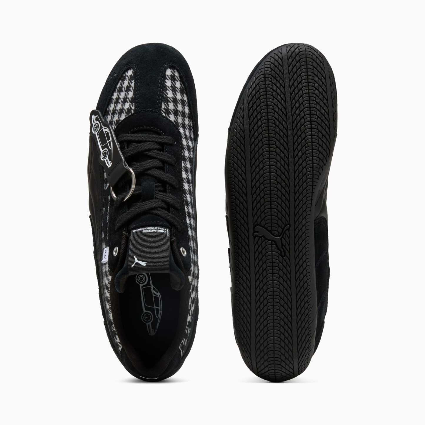 Porsche Legacy Speedcat Pepita Sneakers - PUMA Black-PUMA White - 6