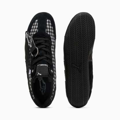 Porsche Legacy Speedcat Pepita Sneakers - PUMA Black-PUMA White - 6