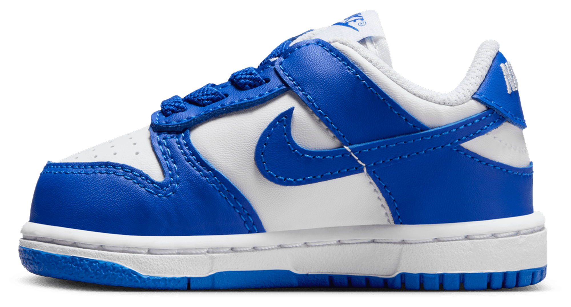 Nike Dunk Low 童款 - White/Blue - Image 2