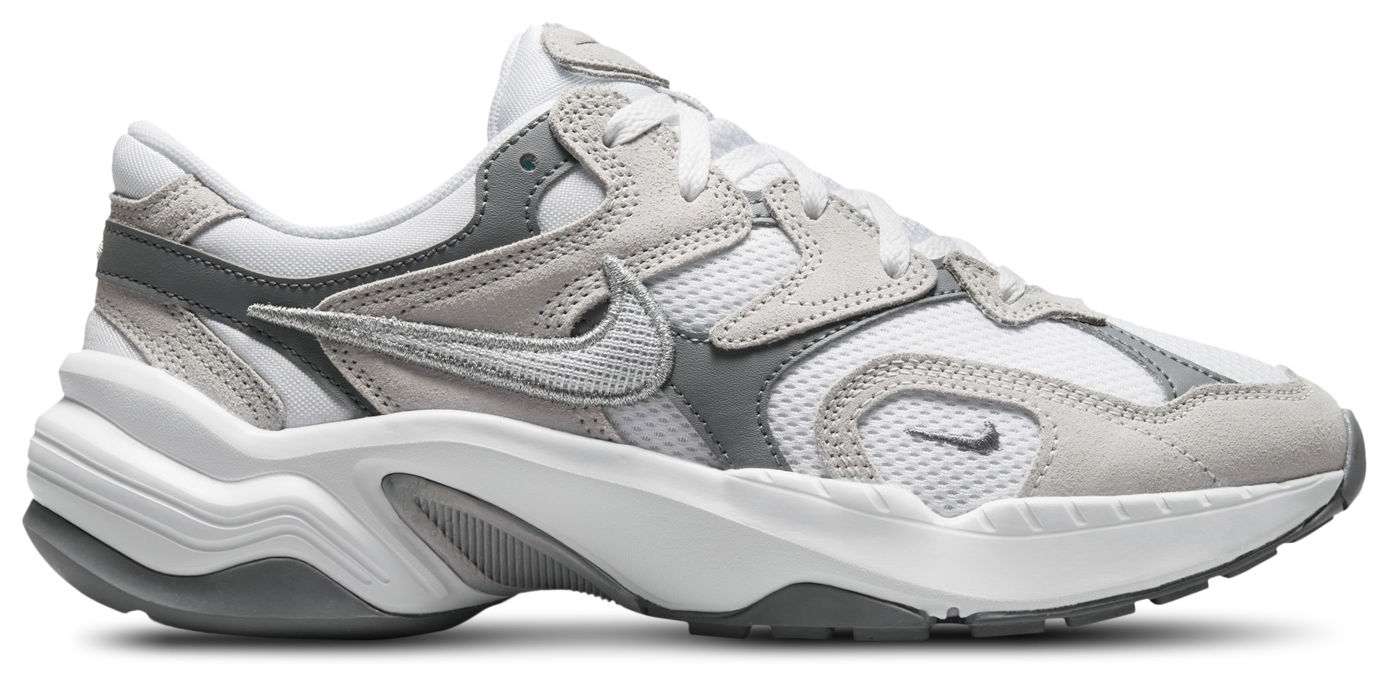 Nike AL8 - White/Metallic Silver/Smoke Grey - Image 1