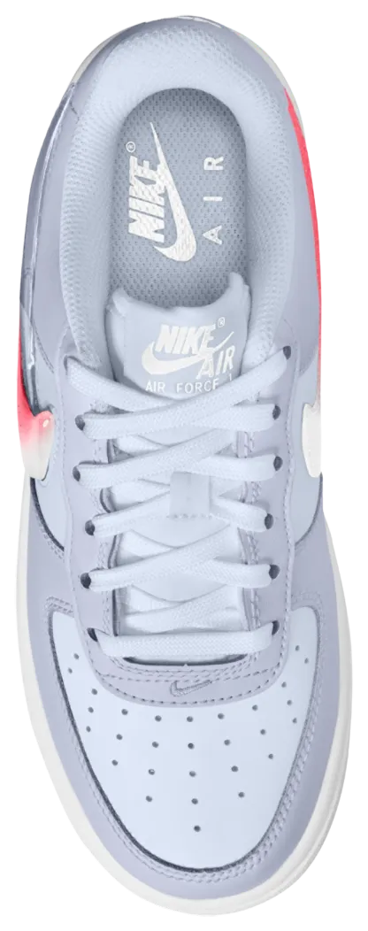 Nike Air Force 1 童款 - Pink/White/Grey - Image 3