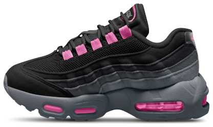 Nike Air Max 95 童款 - Playful Pink/Cool Gray/Black - Image 2