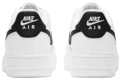 Nike Air Force 1 Low 童款 - White/Black - Image 3