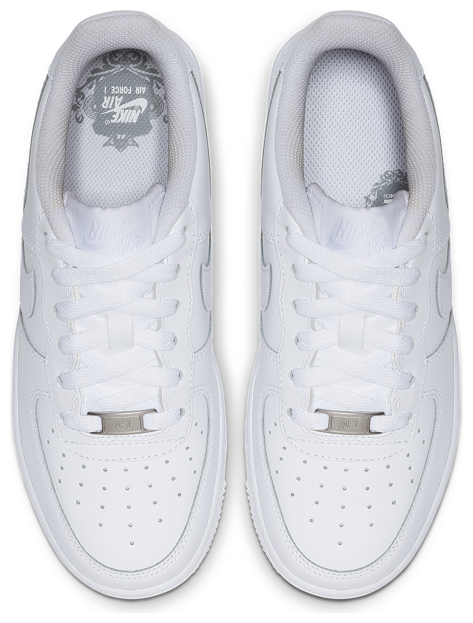 Nike Air Force 1 Low 童款 - White/White - Image 5
