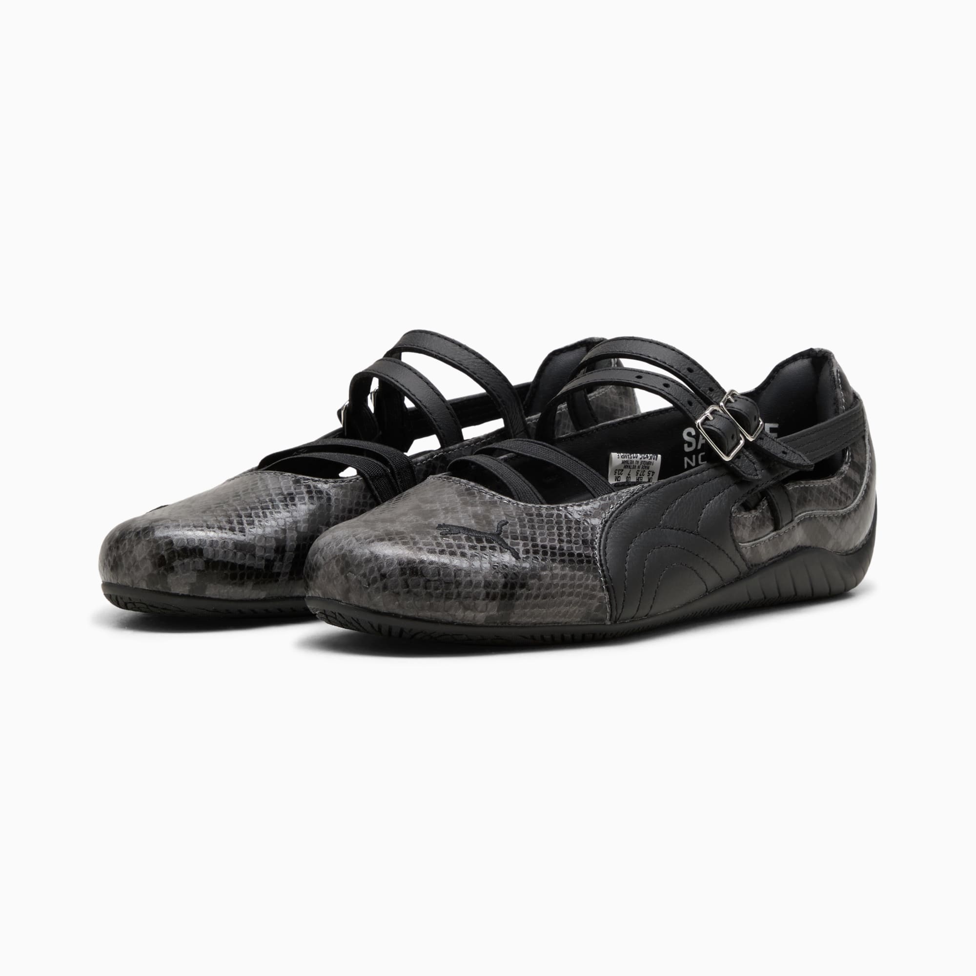 Speedcat Ballet Snake Print Women's Sneakers - Cool Dark Gray-PUMA Black - 4