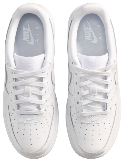 Nike Air Force 1 Low 童款 - White/White - Image 4