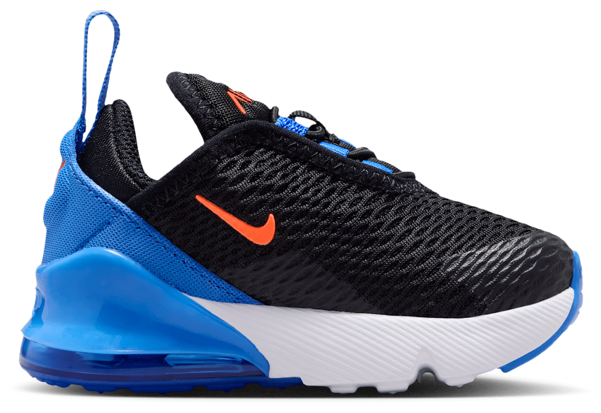 Nike Air Max 270 童款 - Black/Turf Orange/Blue Crystal - Image 1