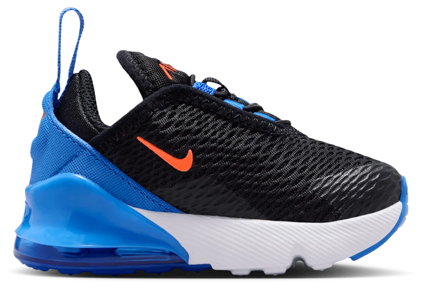 Nike Air Max 270 童款 - Black/Turf Orange/Blue Crystal - Image 1
